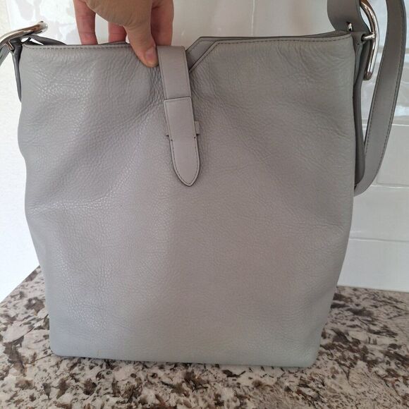 ANNE‎ KLEIN Large Gray Shoulder  Hobo Bag - Picture 6 of 13